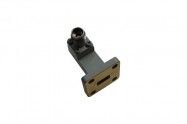 WR28   26.5-40.0GHz Right Angle Waveguide to Coaxial Adapter 