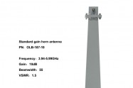 standard gain horn antenna,horn antenna,5.85 - 8.20 horn antenna,EMI horn antenna, anifonic horn antenna,WR-187|