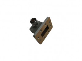 WR159   4.90-7.05GHz Right Angle Waveguide to Coaxial Adapter 