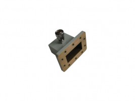 WR229   3.3-4.9GHz Right Angle Waveguide to Coaxial Adapter 