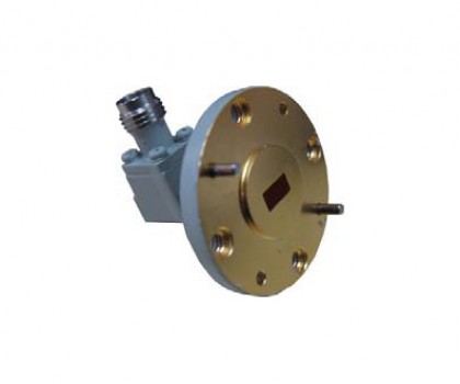 WR22   33.0-50.0GHz Right Angle Waveguide to Coaxial Adapter 