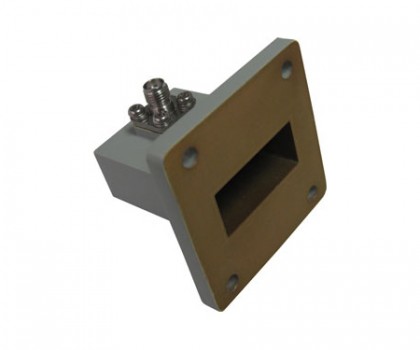 WR112   7.05-10.00GHz Right Angle Waveguide to Coaxial Adapter 