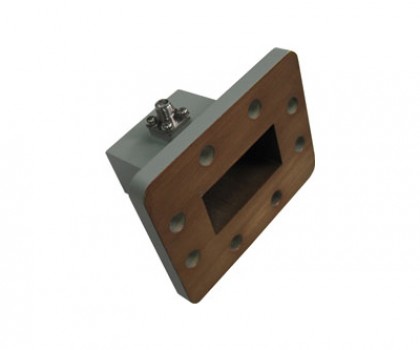 WR159   4.90-7.05GHz Right Angle Waveguide to Coaxial Adapter 