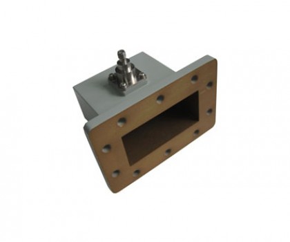 WR284   2.60-3.95GHz Right Angle Waveguide to Coaxial Adapter 